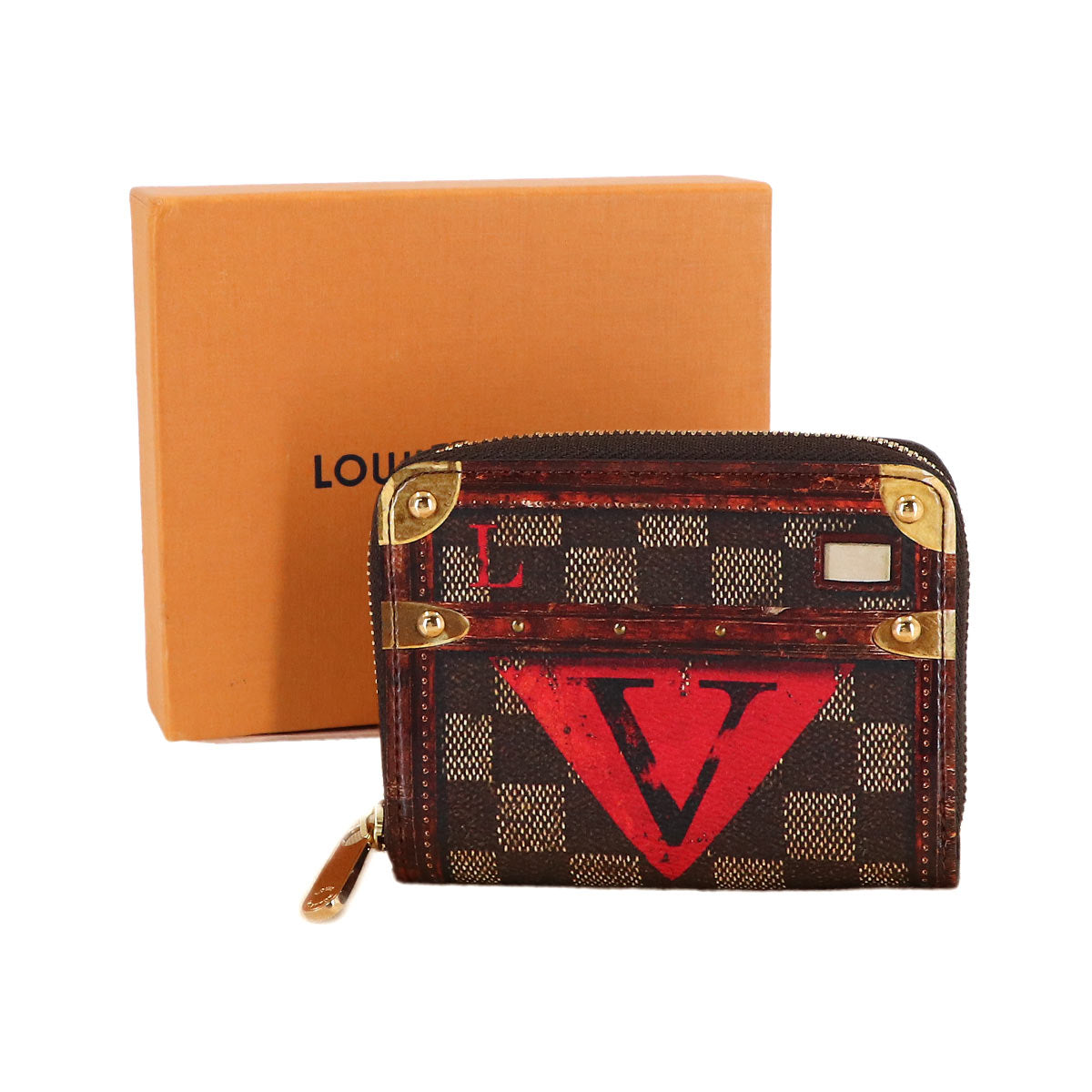 Damier Ebene Time Trunk Zippy Coin Purse M52745