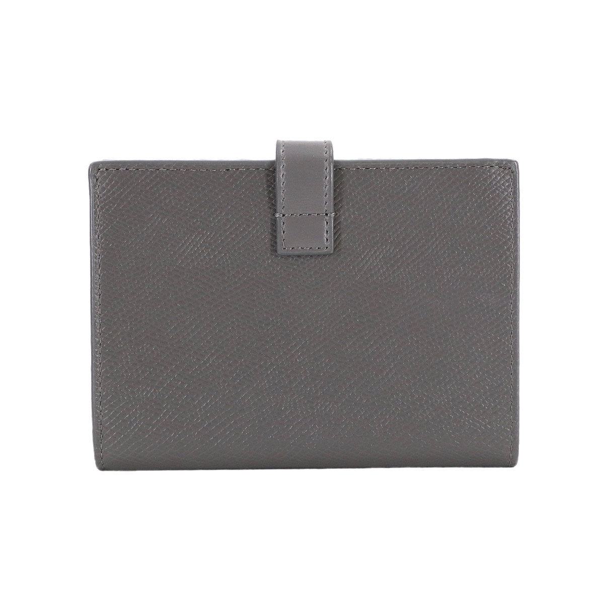 Midium Strap Wallet Leather Gray 10B643BFP Purse