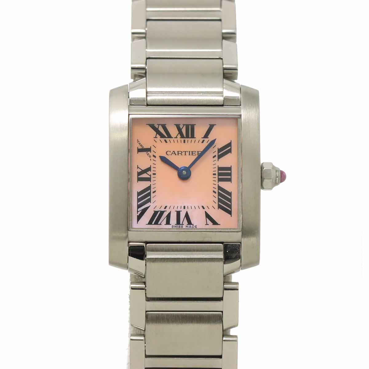 Tank Francaise SM W51028Q3 Quartz Pink Shell Dial Ladies