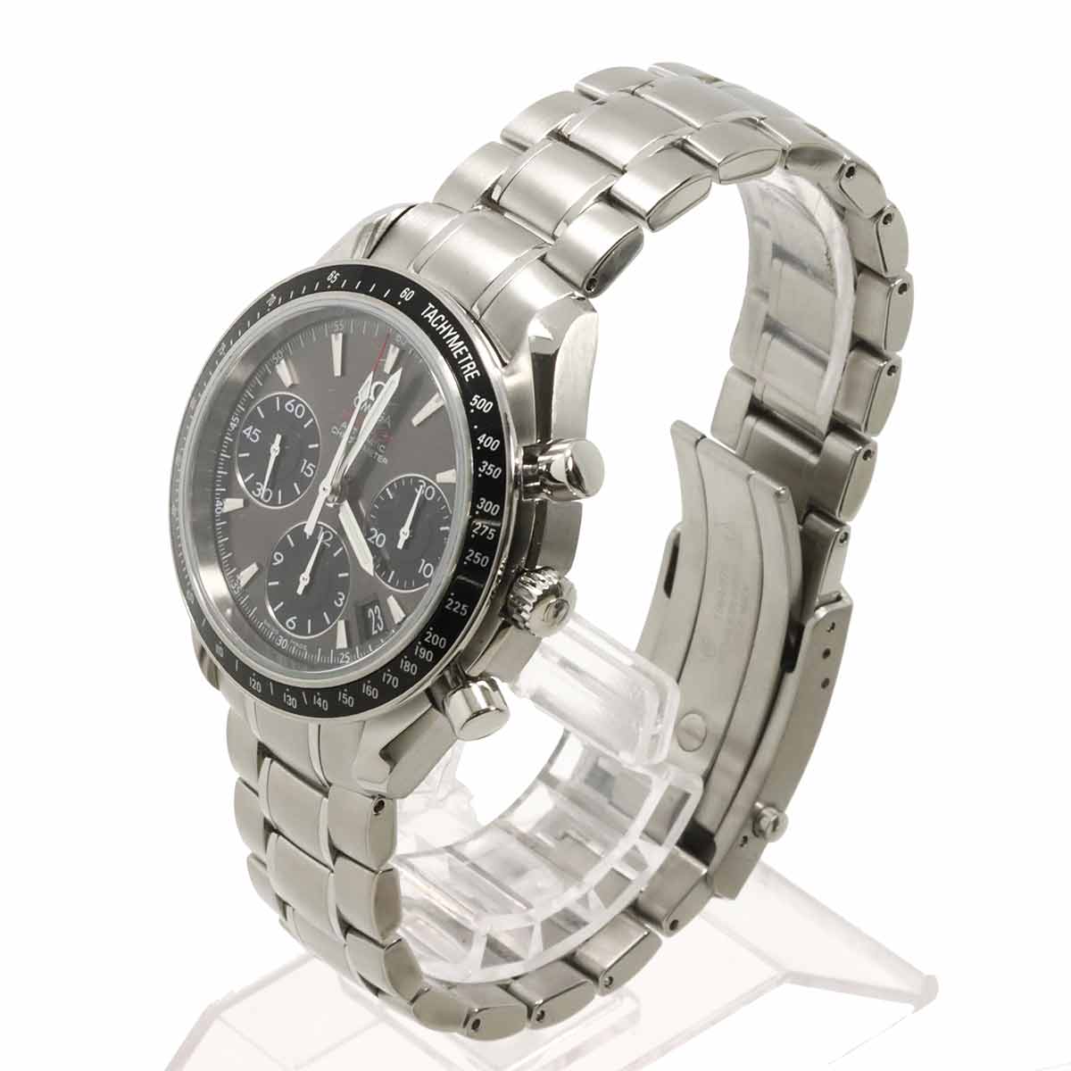 Speedmaster Date 323 30 40 40 06 001 Gray Black Dial Mens