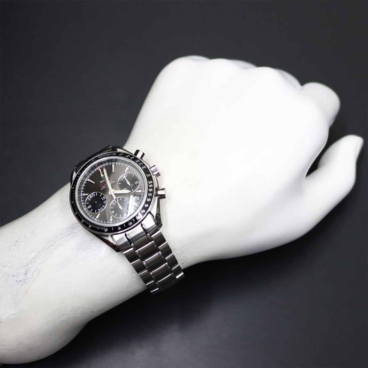 Speedmaster Date 323 30 40 40 06 001 Gray Black Dial Mens