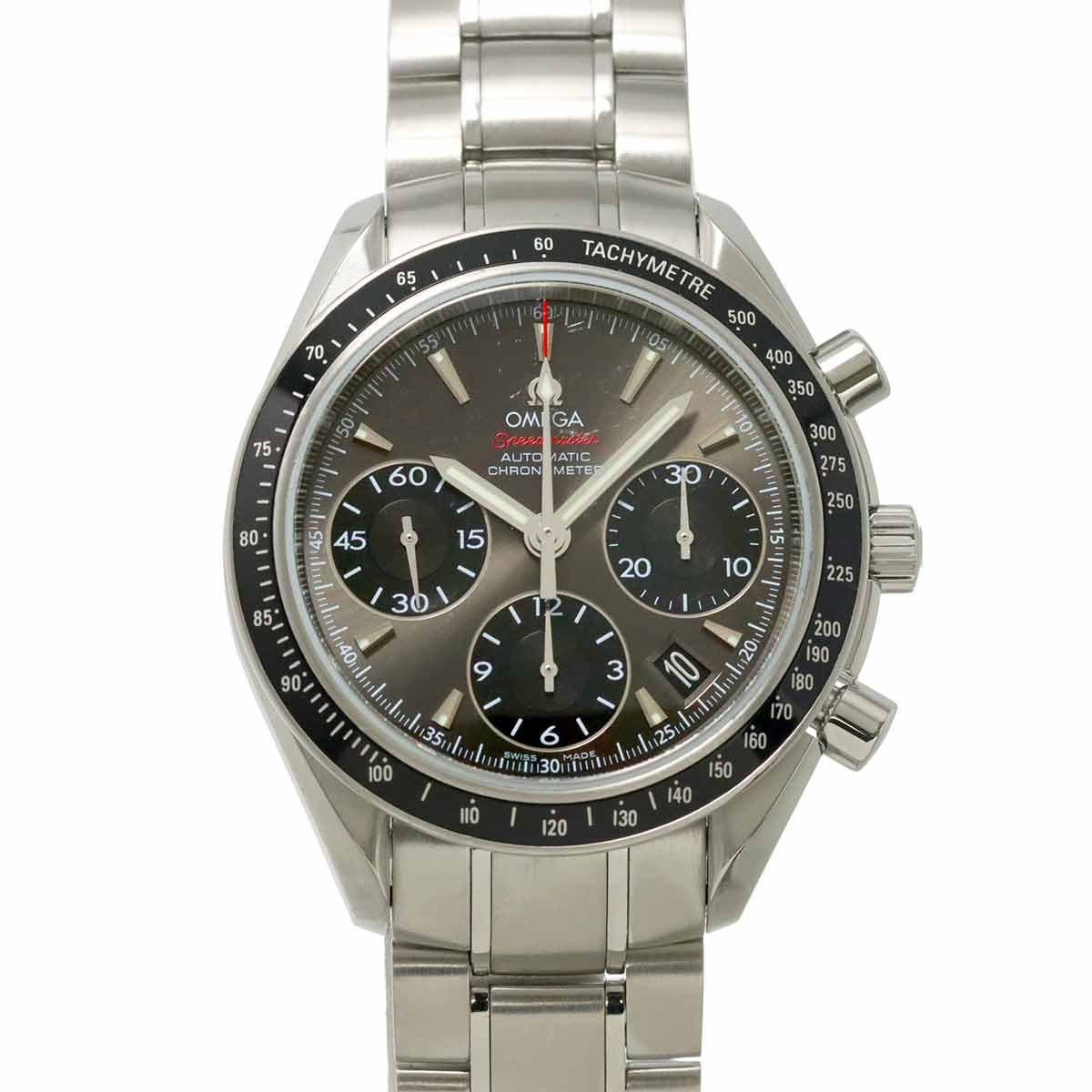 Speedmaster Date 323 30 40 40 06 001 Gray Black Dial Mens