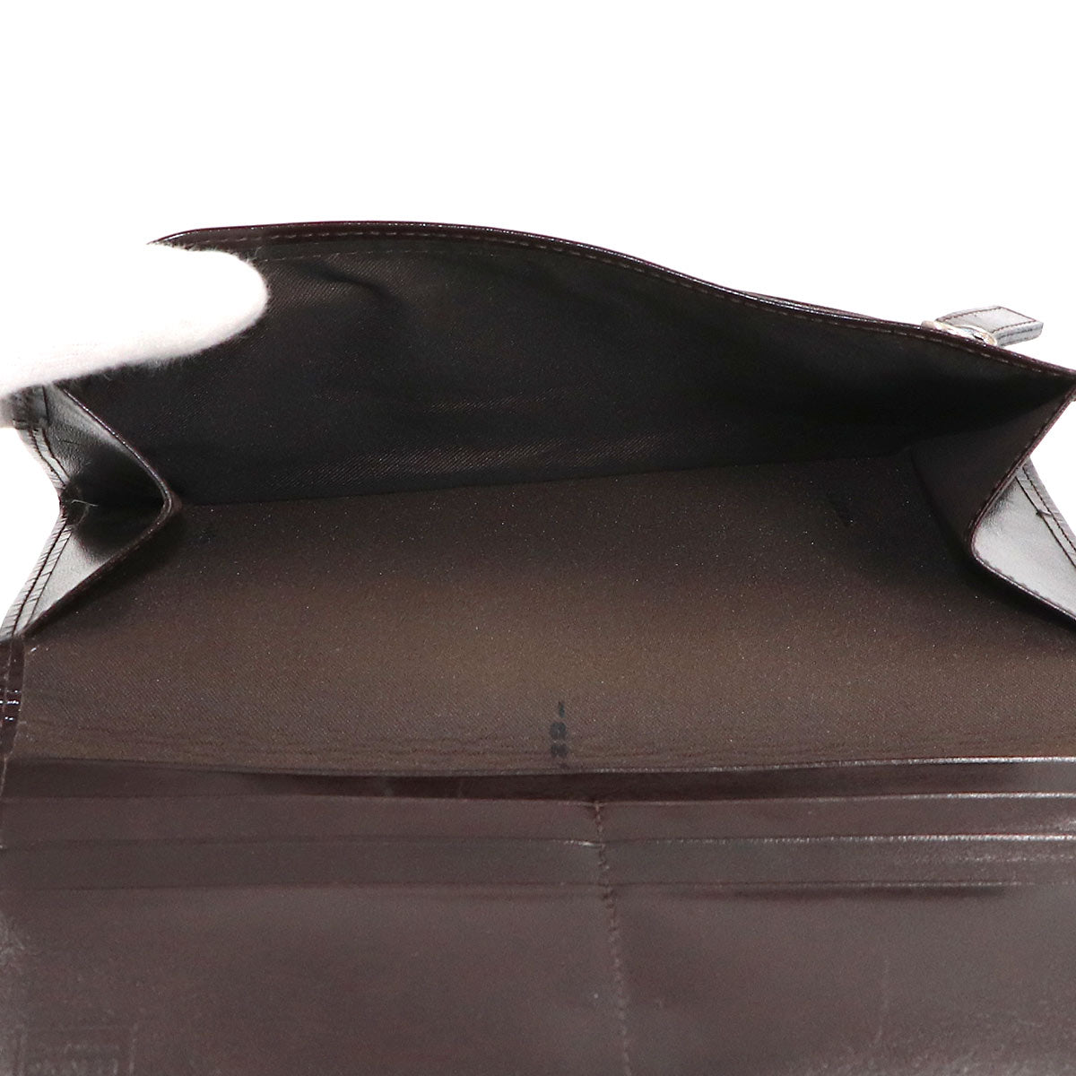 Zucca Long Wallet Canvas Leather Brown 15828 Purse