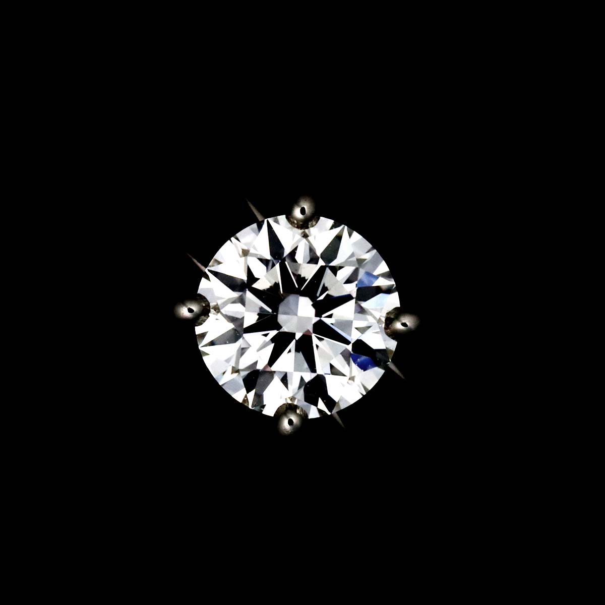 Diamond 0.45ct F/VVS2/3EX Ring Pt Platinum size47 4(US)
