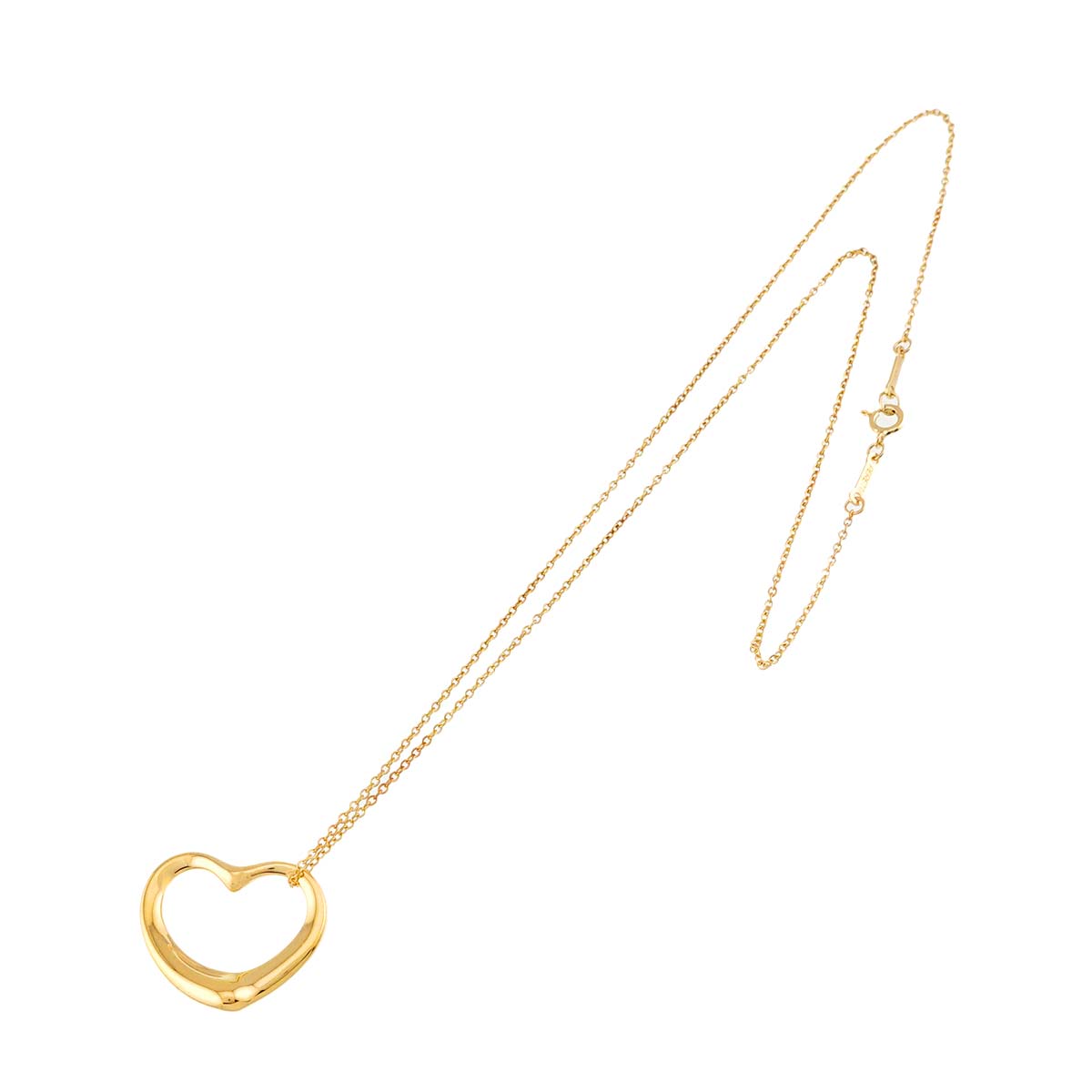 Open Heart Necklace 18K Yellow Gold 750