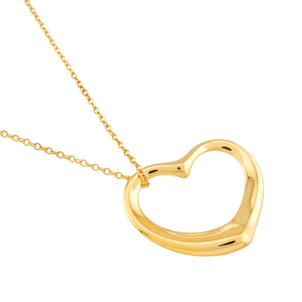 Open Heart Necklace 18K Yellow Gold 750