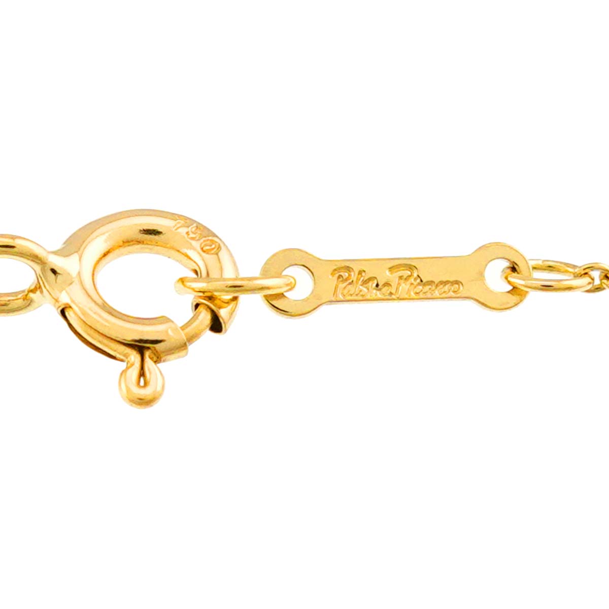 Double Loving Heart Necklace 18K Yellow Gold 750