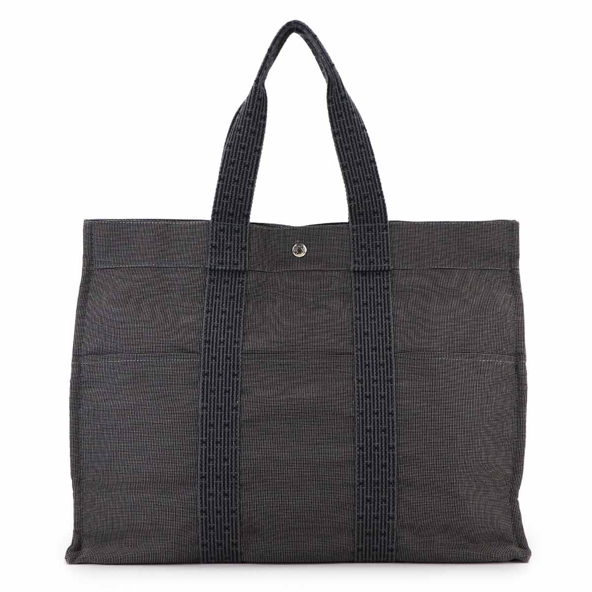 Herline Tote GM Bag Canvas Gray Purse