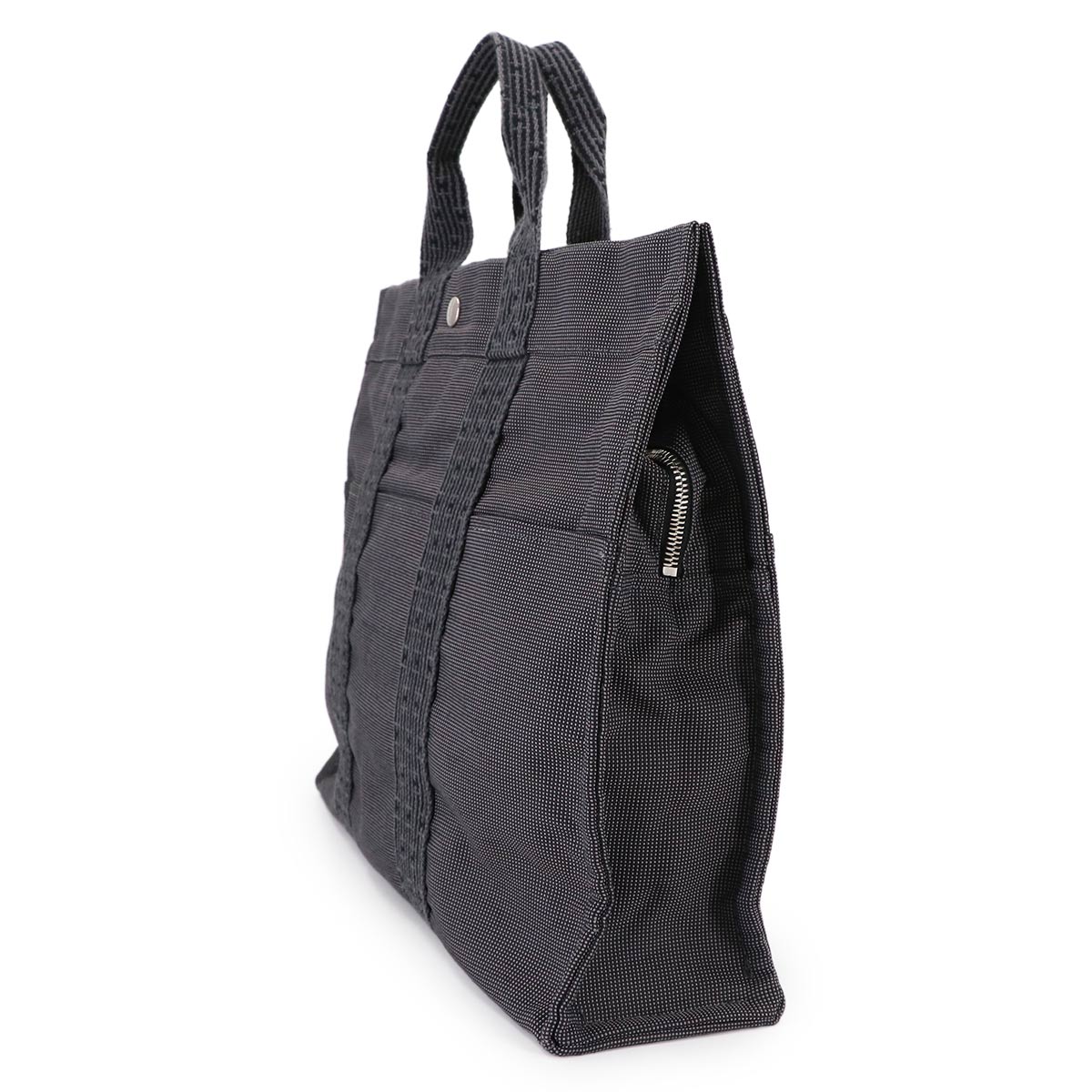 Herline Tote MM Bag Canvas Gray Unisex Purse