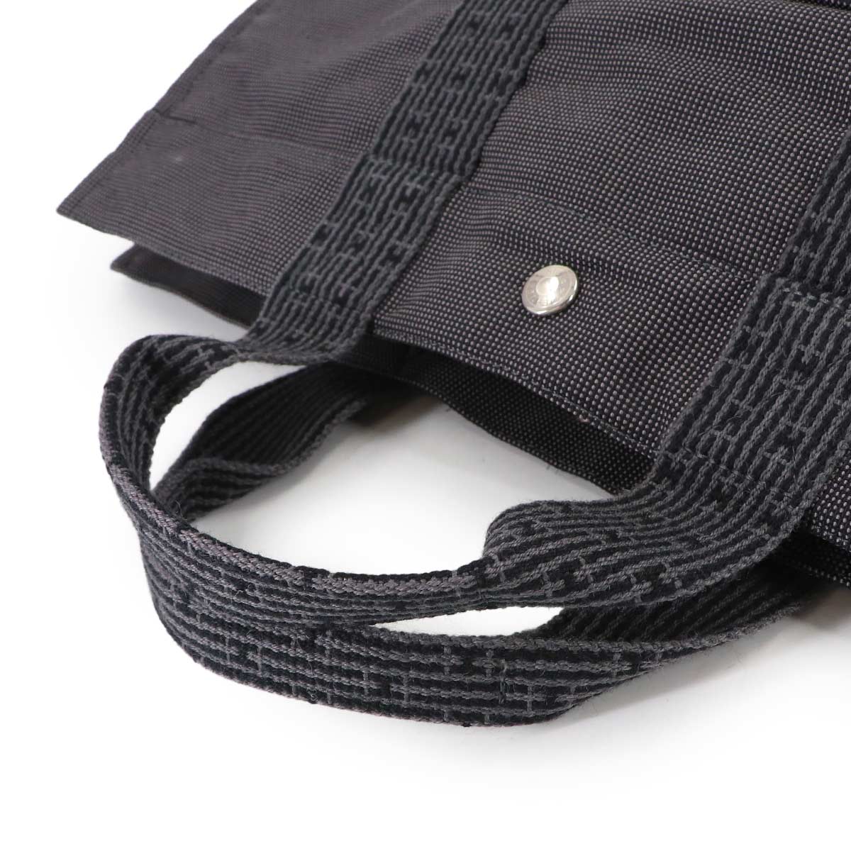 Herline Tote MM Bag Canvas Gray Unisex Purse