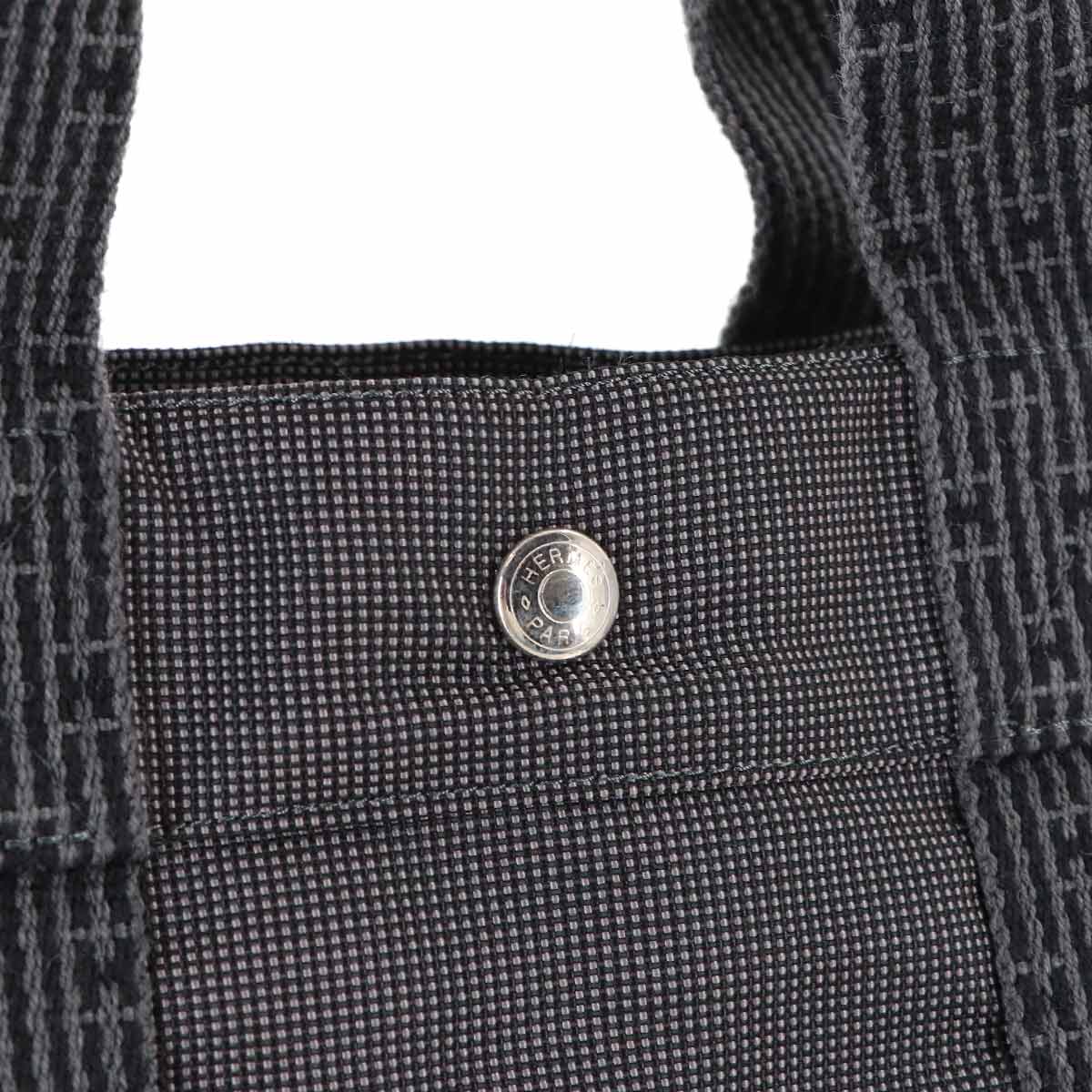 Herline Tote MM Bag Canvas Gray Unisex Purse