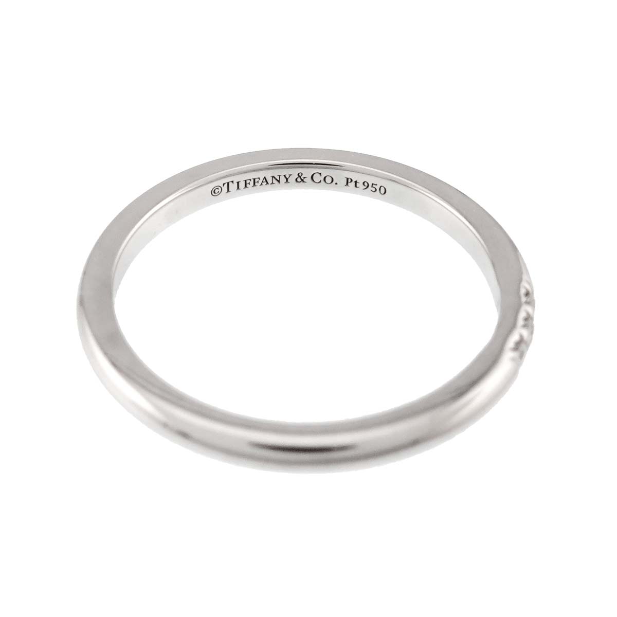 Forever Band Diamond Ring Pt Platinum Size6-6.25(US)