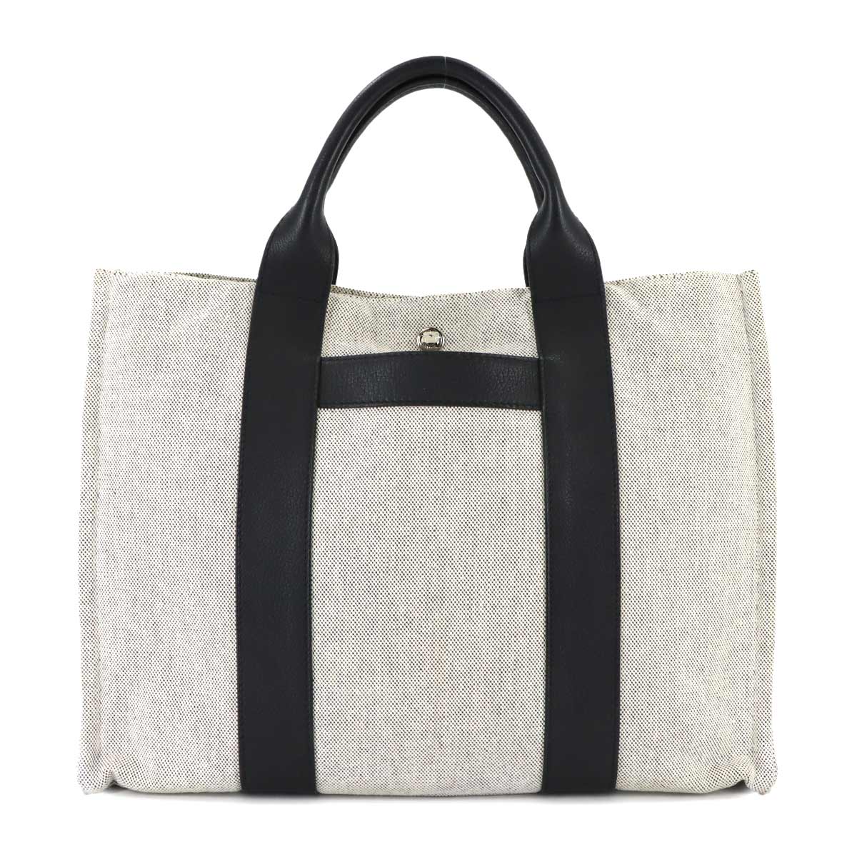 Sac Arne MM Tote Bag Toile H Negonda Gray Black