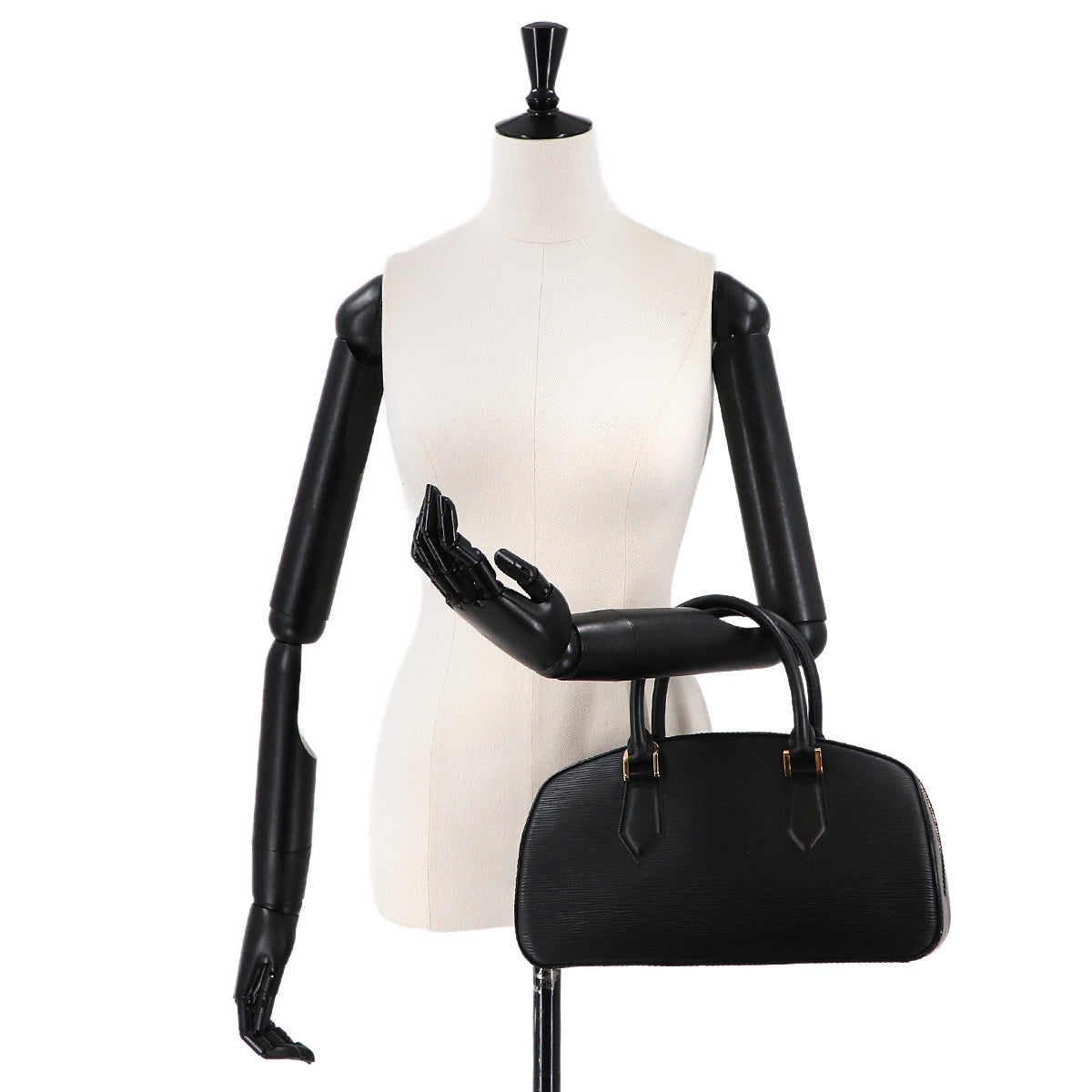 Epi Jasmin Hand Bag Leather Noir Black M52782 Purse