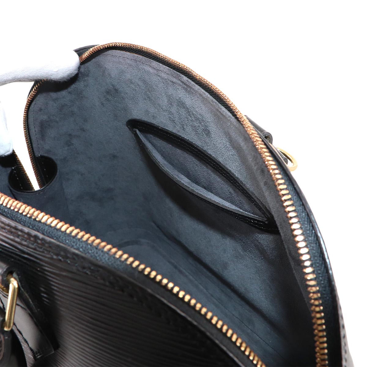 Epi Alma PM Hand Bag Leather Noir Black M52142 Purse