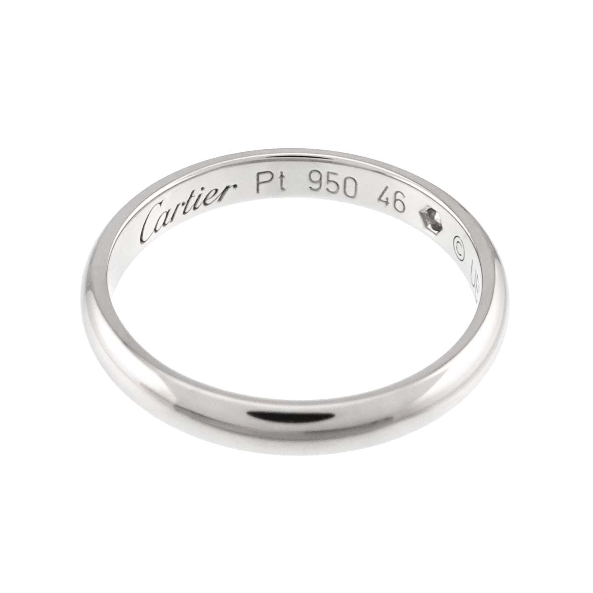 1895 Classic Diamond 1P Ring Pt Platinum Size46 3.75(US)