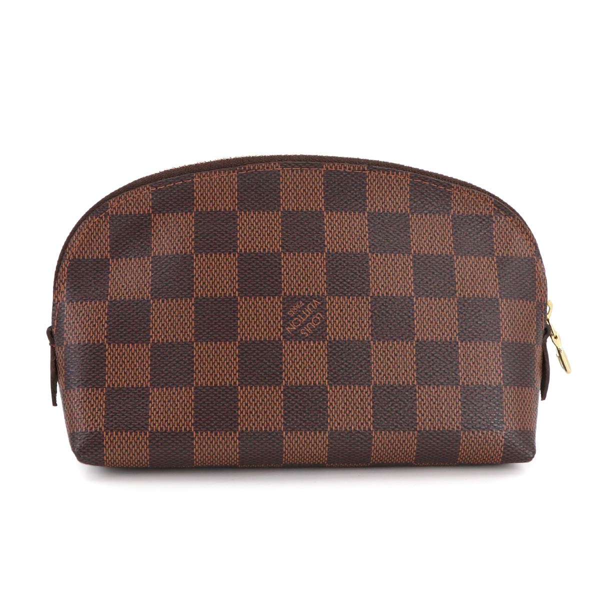 Damier Cosmetic Pouch PM Ebene Brown N47516 Purse