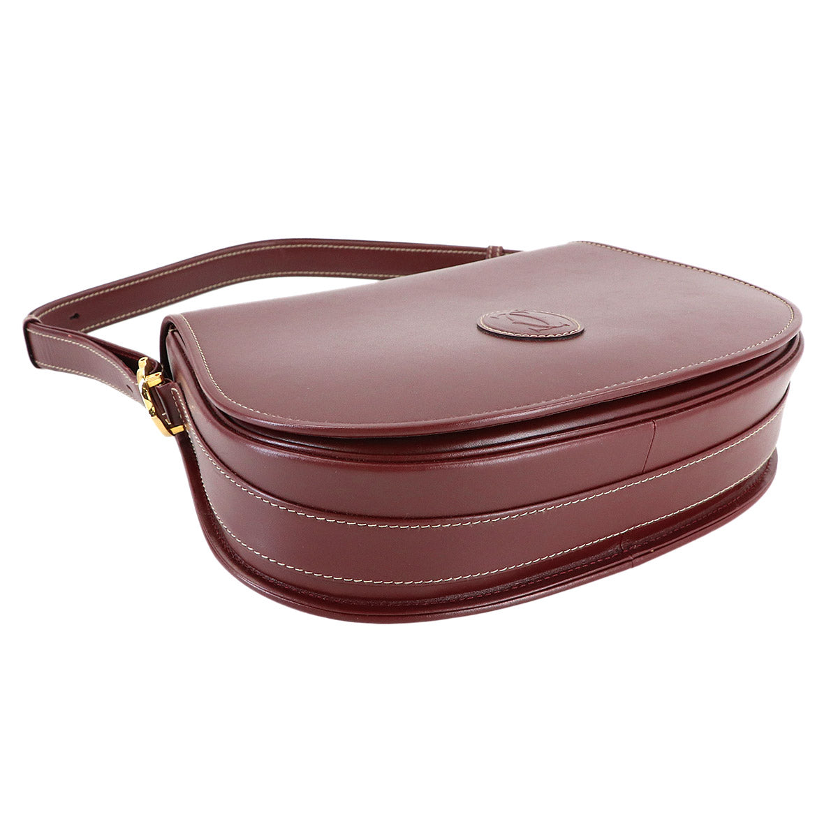 Must Line Shoulder Bag Leather Bordeaux Purse