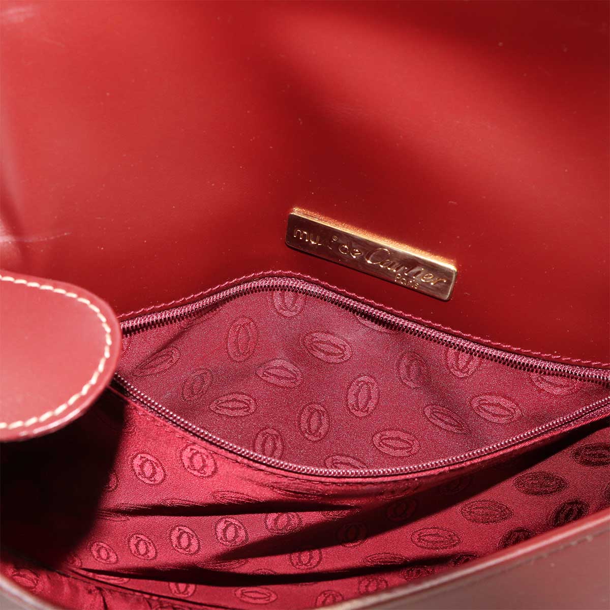 Must Line Shoulder Bag Leather Bordeaux Purse