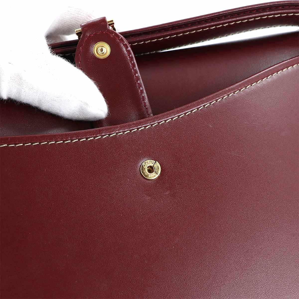 Must Line Shoulder Bag Leather Bordeaux Purse