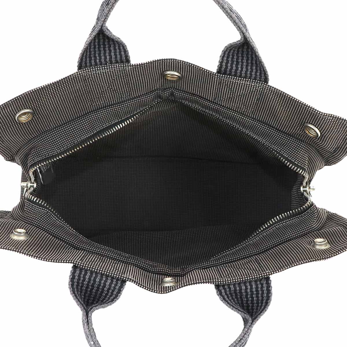 Herline Tote PM Bag Canvas Gray Unisex Purse