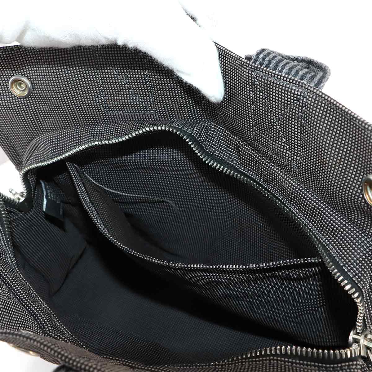 Herline Tote PM Bag Canvas Gray Unisex Purse