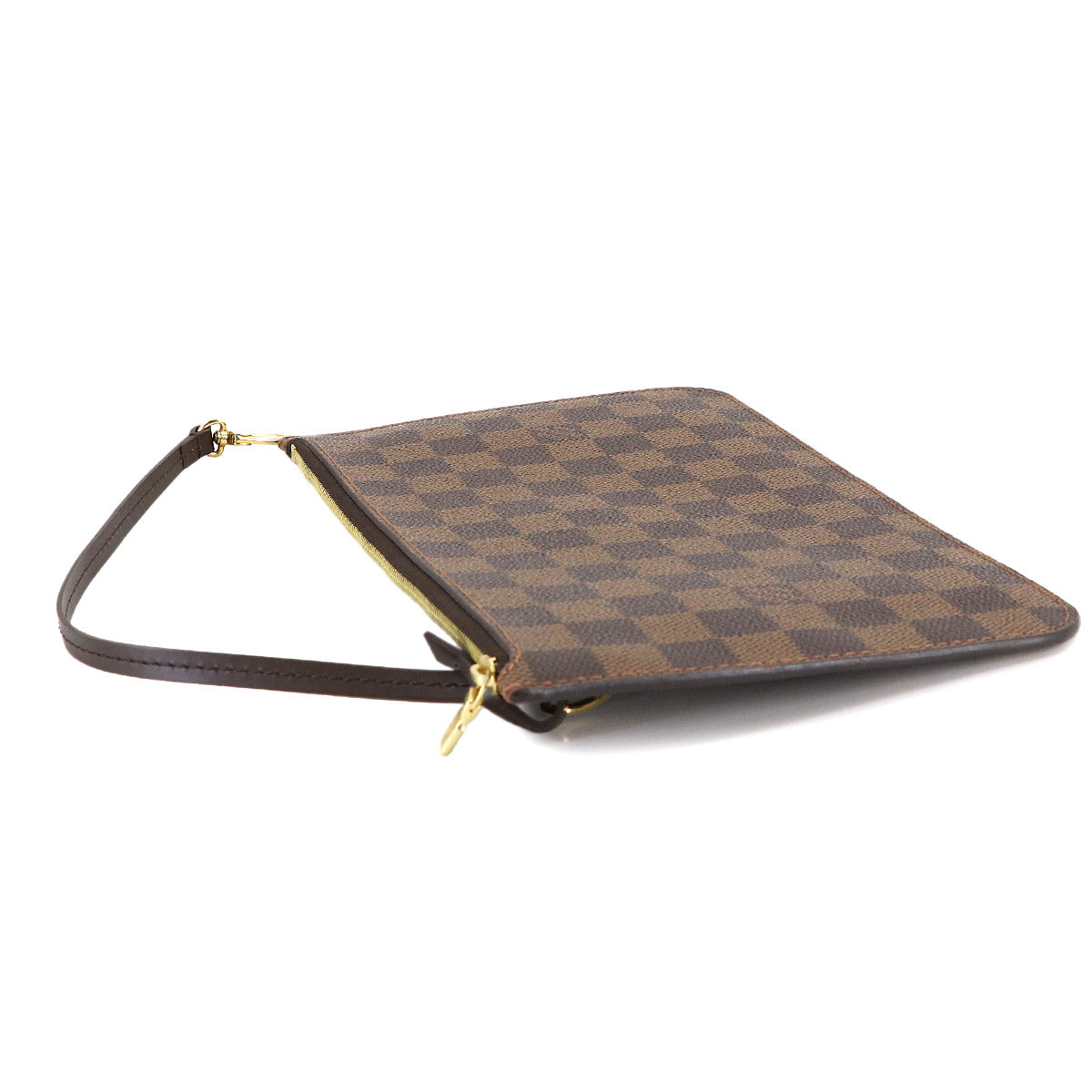 Damier Pouch Ebene Brown Purse