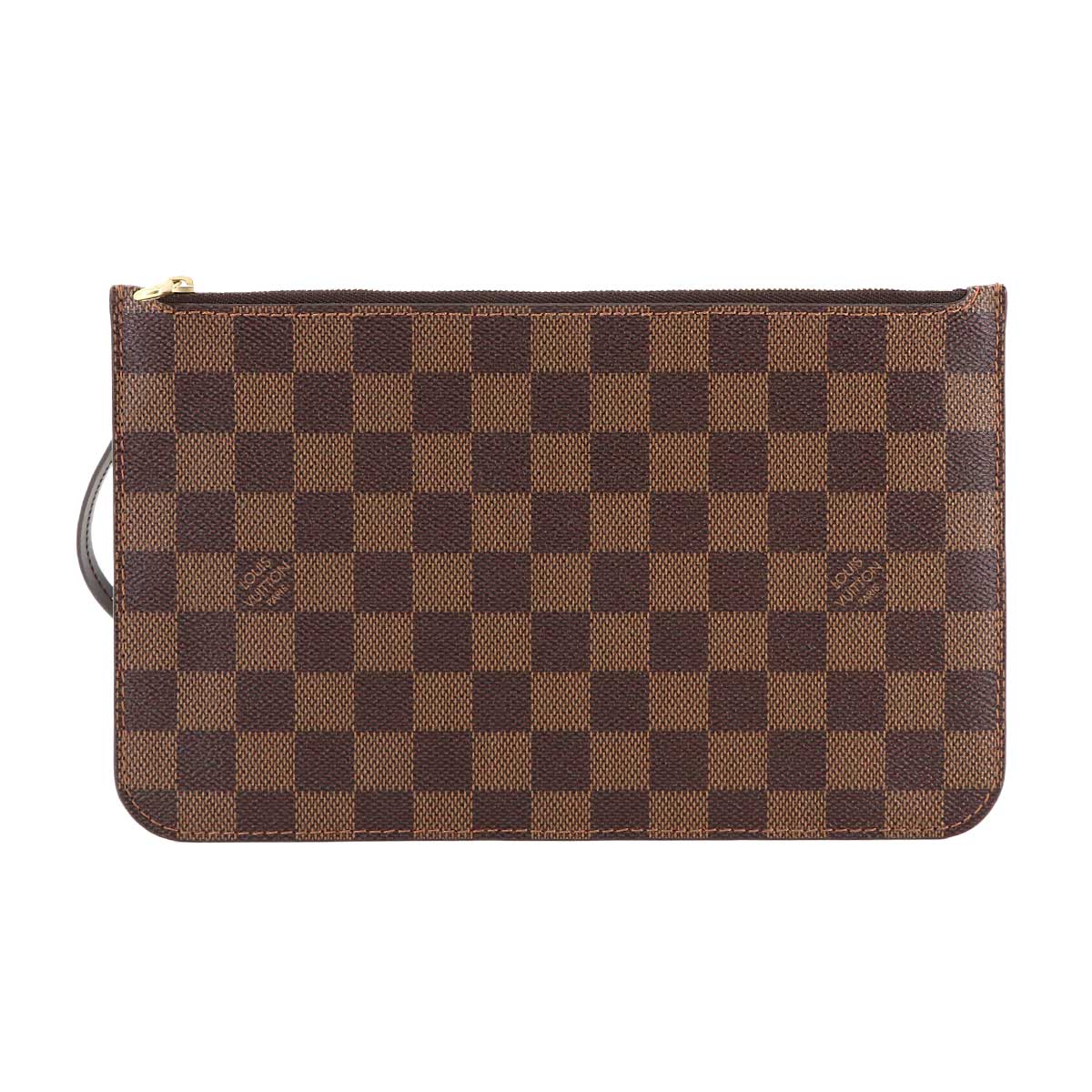 Damier Pouch Ebene Brown Purse