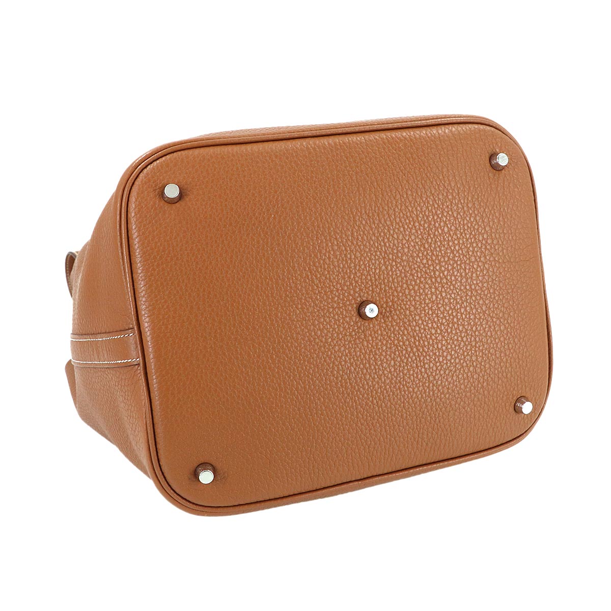 Picotin Lock 26 GM Hand Bag Taurillon Clemence Gold Purse