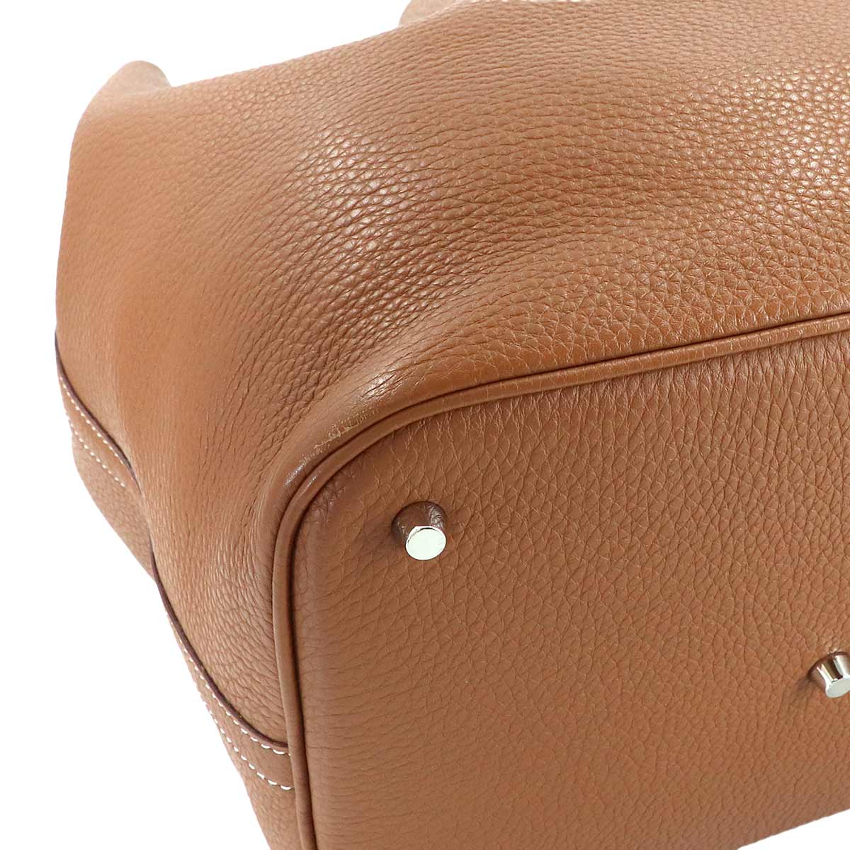 Picotin Lock 26 GM Hand Bag Taurillon Clemence Gold Purse