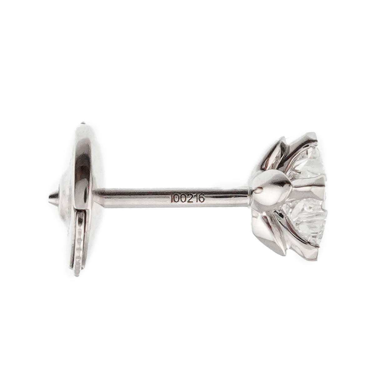 Diamond Earring Pierced 18K WG One Piece only