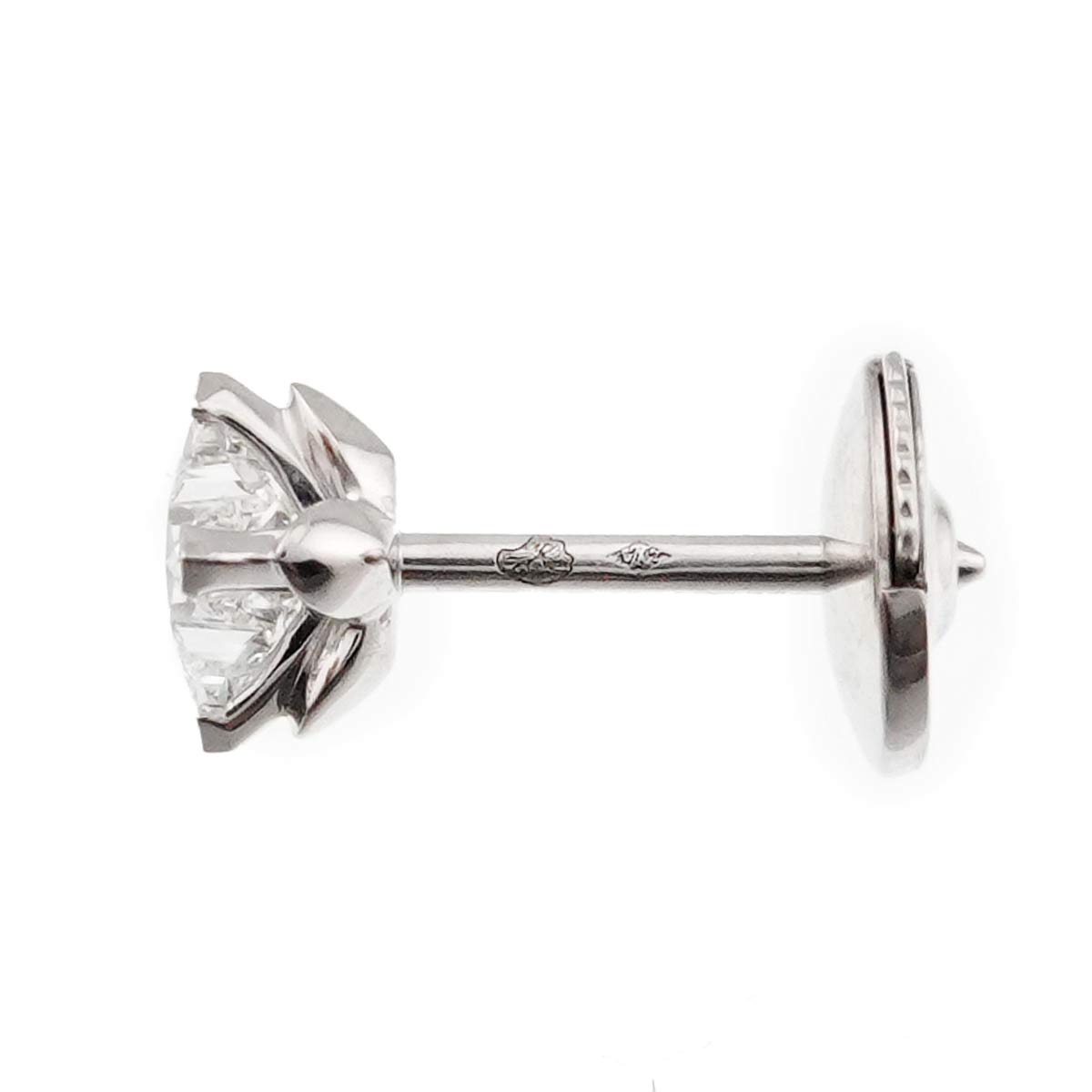 Diamond Earring Pierced 18K WG One Piece only