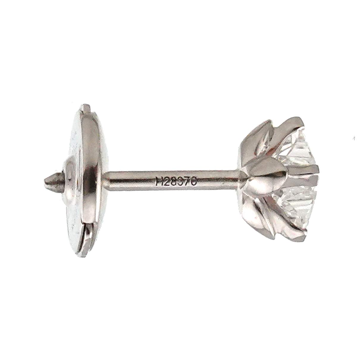 Diamond Earring Pierced 18K WG One Piece only