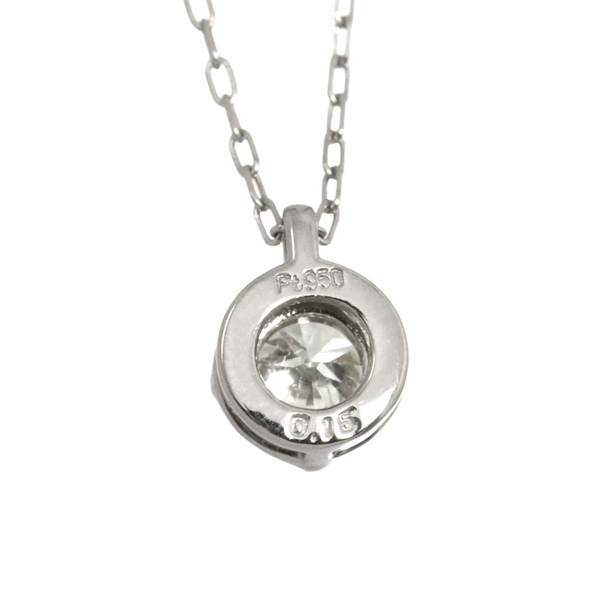 Diamond 0.15ct Necklace Pt Platinum
