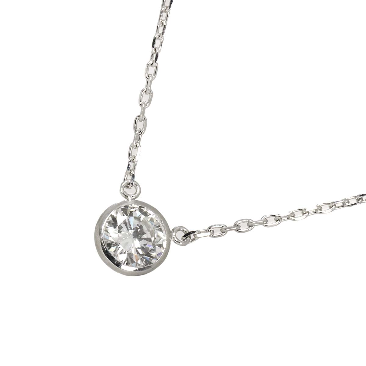 Diamond 0.376ct Necklace Pt Platinum