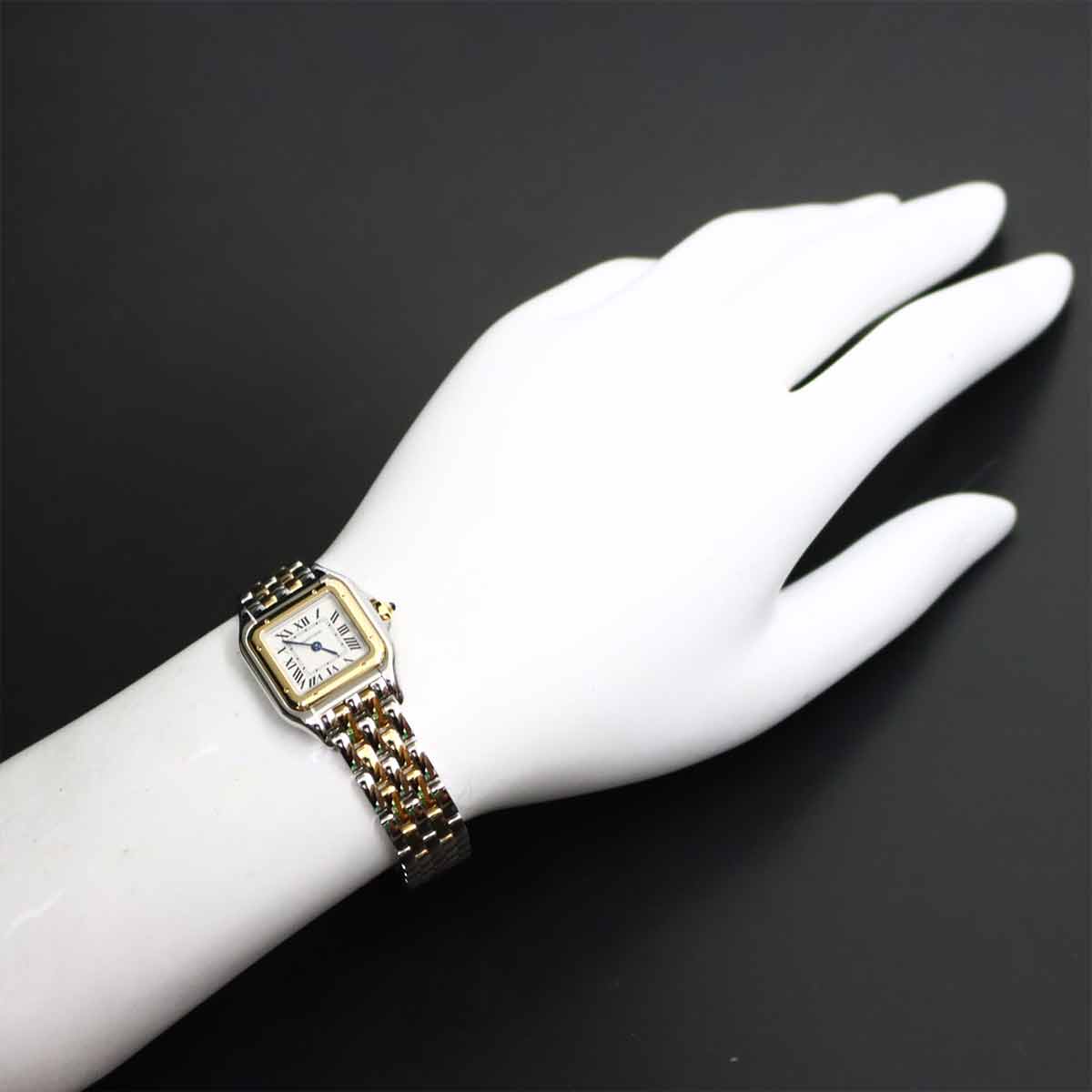 Panthere de Cartier W2PN0006 Silver Dial 750 Yellow Gold