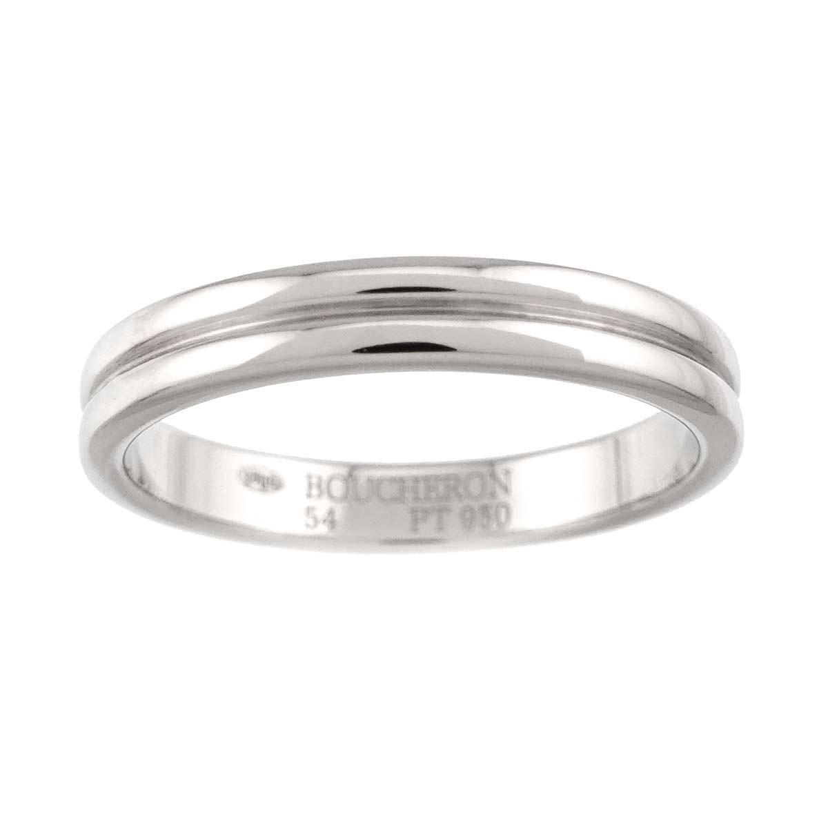 Godron Ring Pt Platinum Size54 6.5-6.75(US)