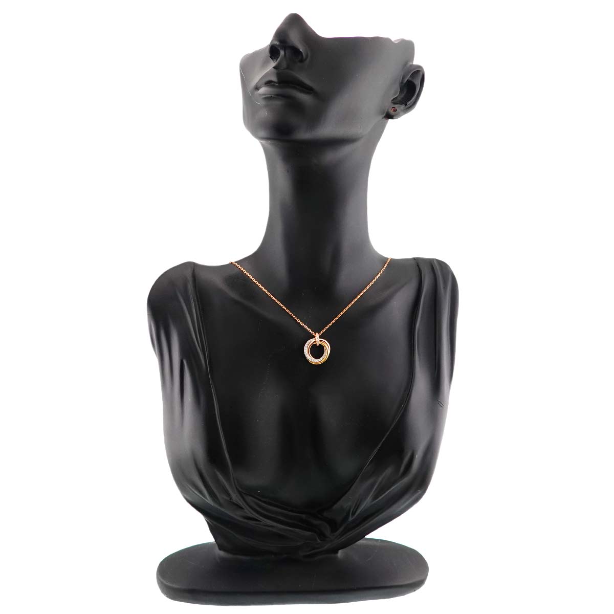 Trinity Diamond Necklace 18K YG WG PG 750