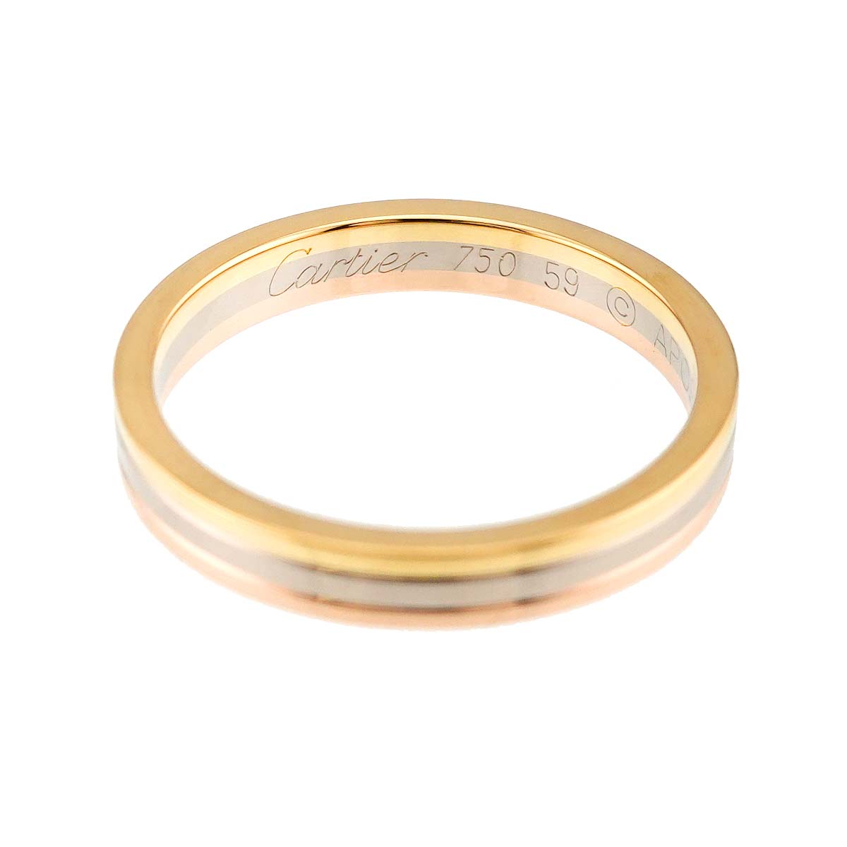 Vendome Ring 18K YG WG PG 750 size59 8.75(US)
