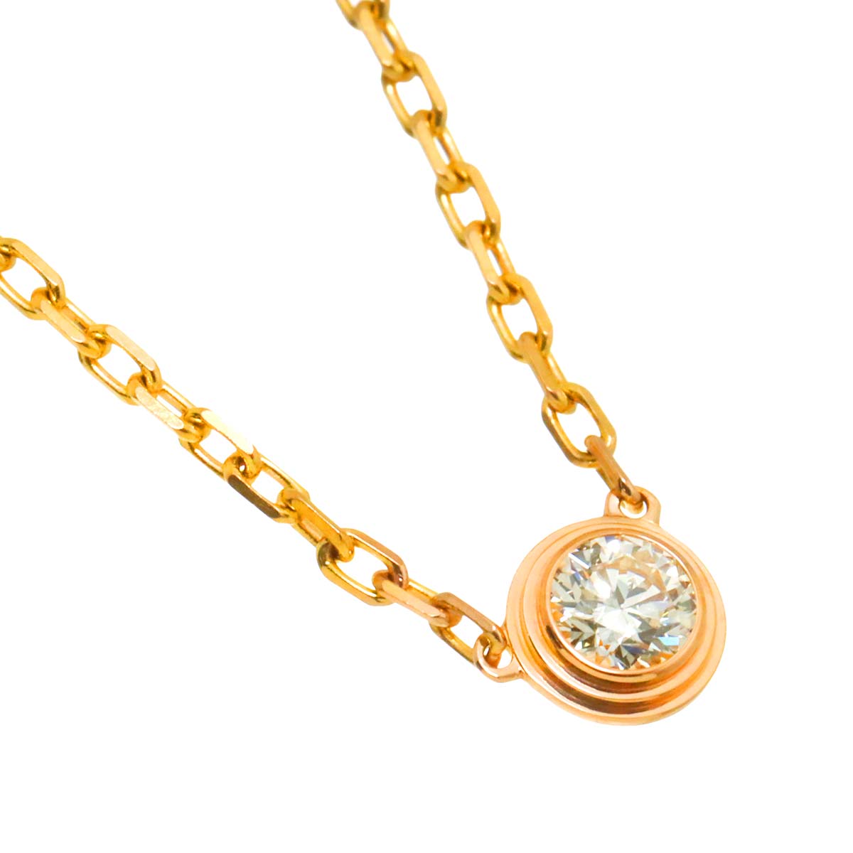 d Amour Diamond Necklace SM 18K Pink Gold 750