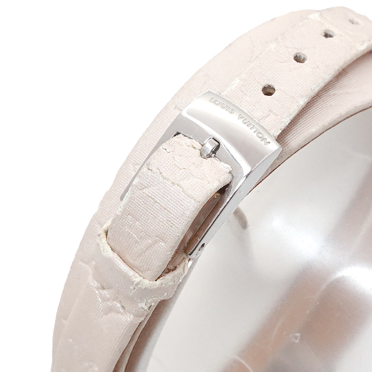 Tambour bijou Q151C Quartz White Shell Dial Ladies