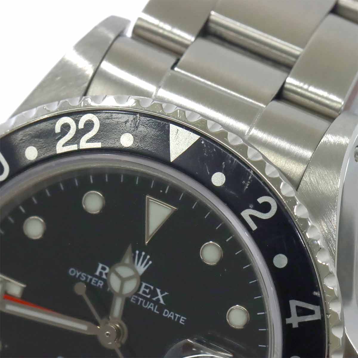 GMT Master II 16760 Serial 8 Date Black Dial Mens Watch