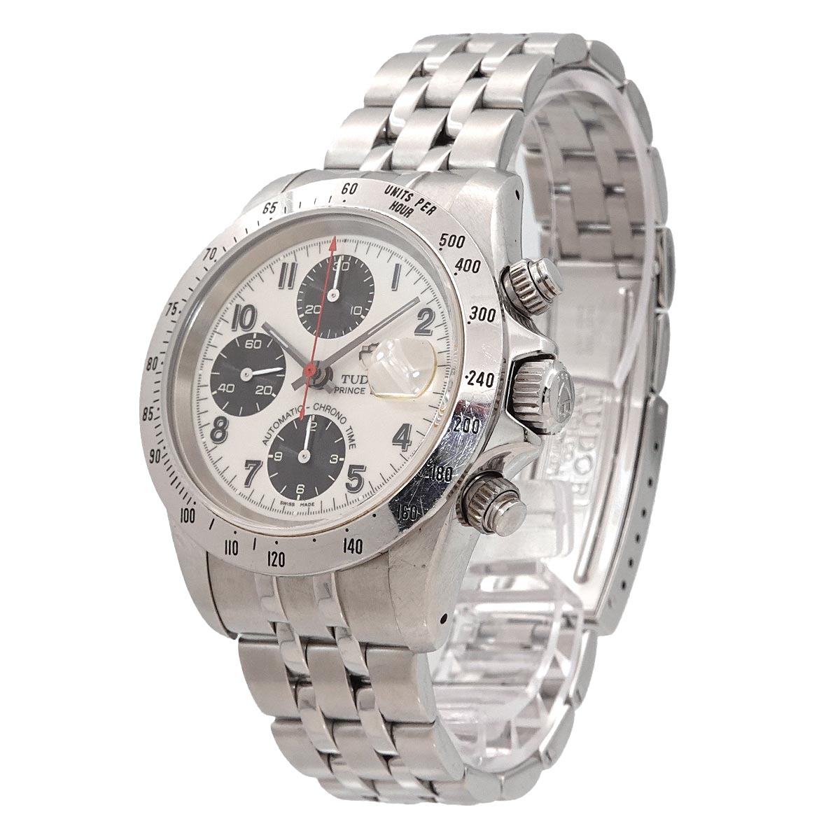 Chrono Time 79280 Date Automatic Cream Dial Mens Watch