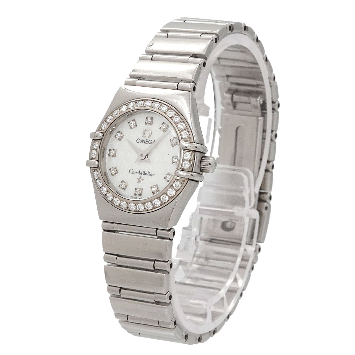 Constellation Mini 1460 75 Diamond Quartz White Shell Dial