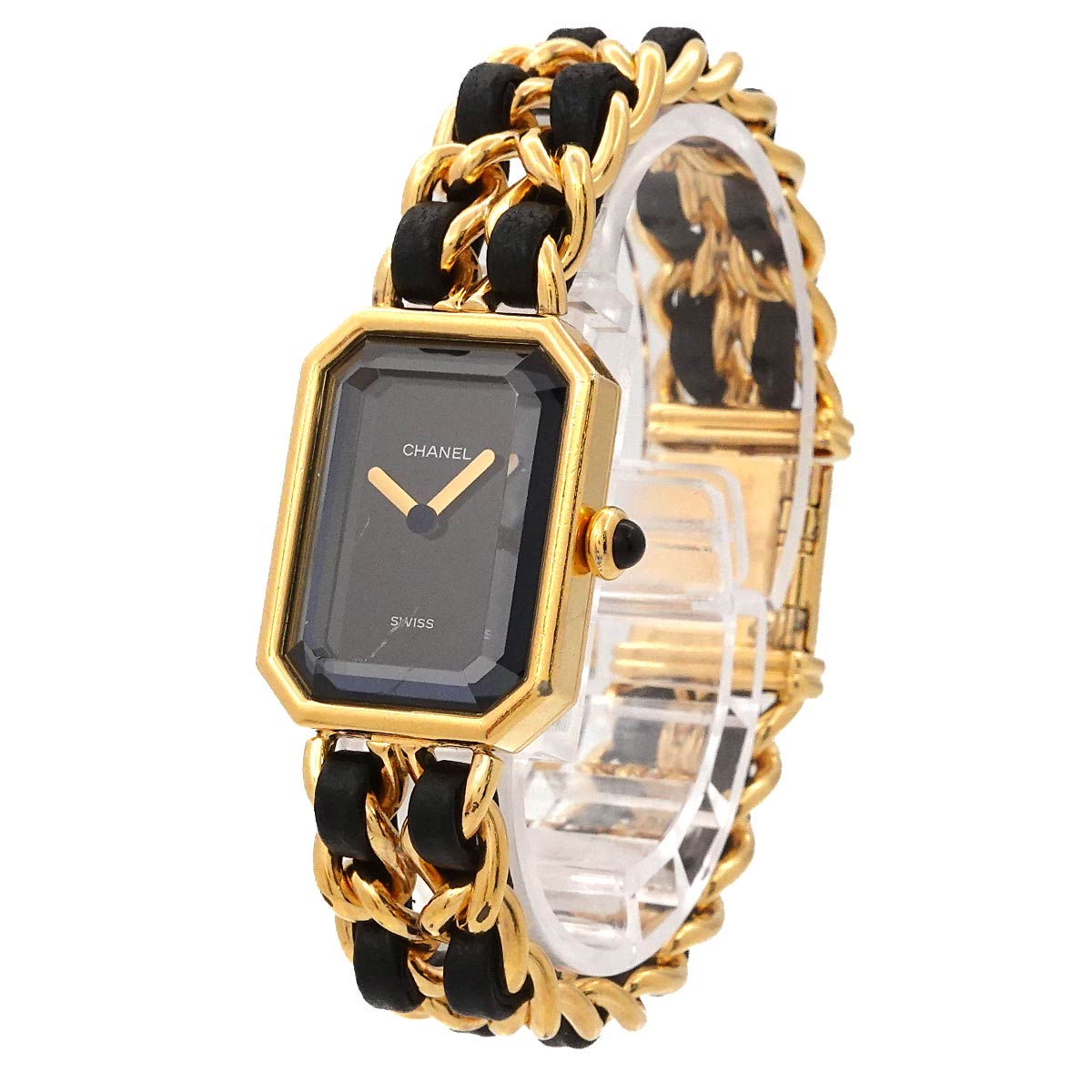 Premiere Size M H0001 Vintage Quartz Black Dial Ladies Watch