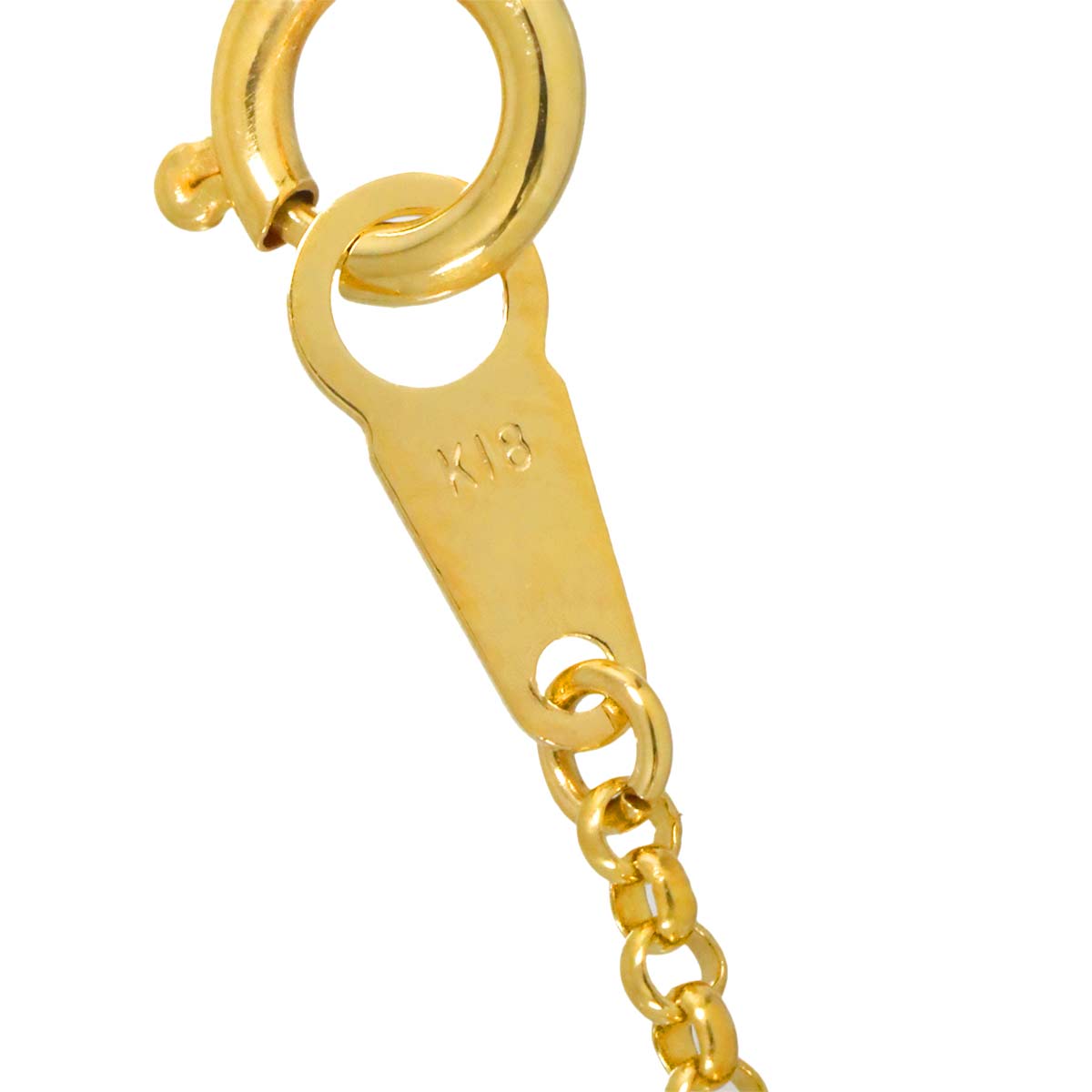 Diamond 0.20ct Necklace 18K YG Yellow Gold 750