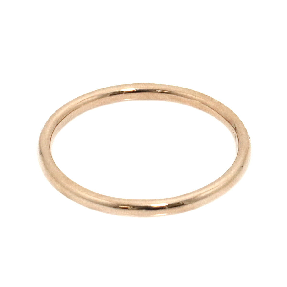 Diamond 0.10ct Ring 18K PG Pink Gold 750 Size7.25(US)