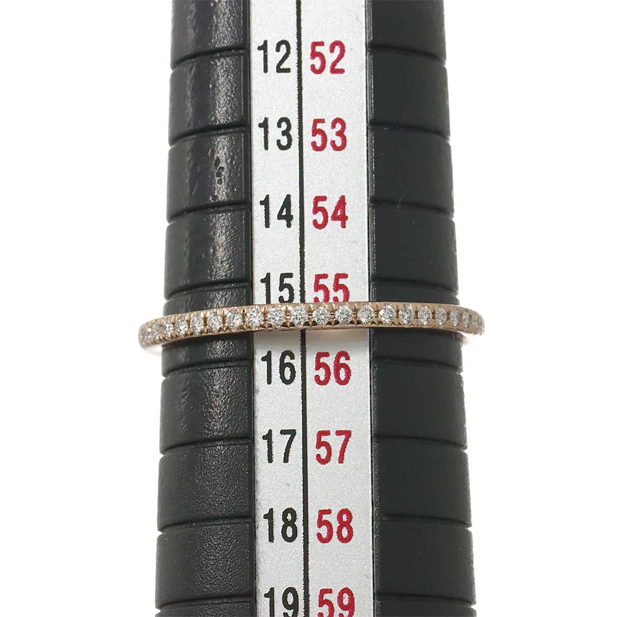 Diamond 0.10ct Ring 18K PG Pink Gold 750 Size7.25(US)