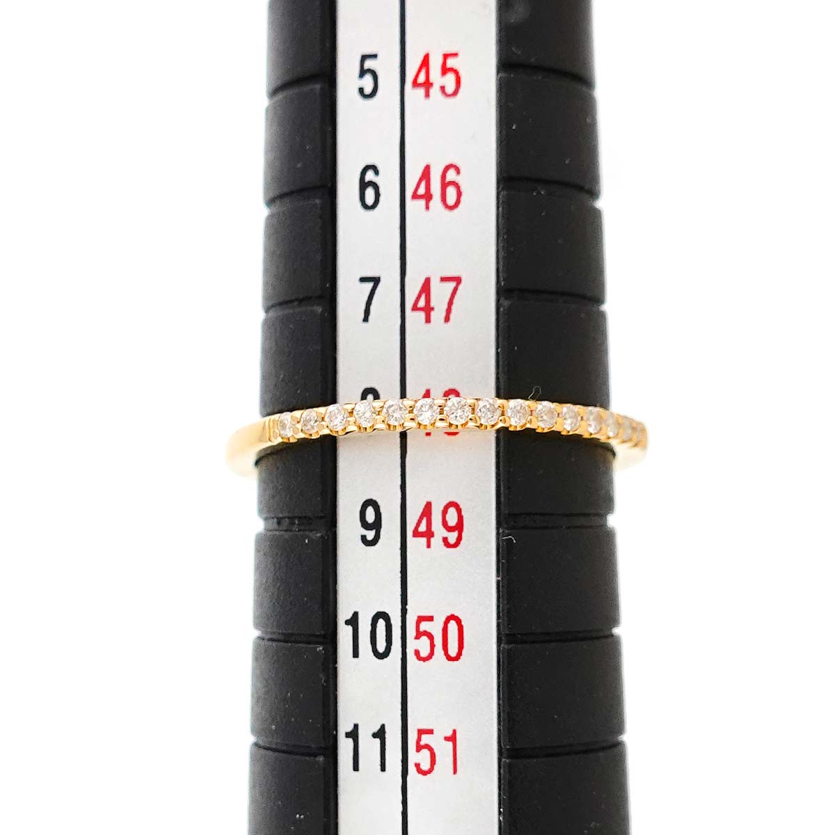 Diamond Ring 18K Yellow Gold 750 Size4.5(US)