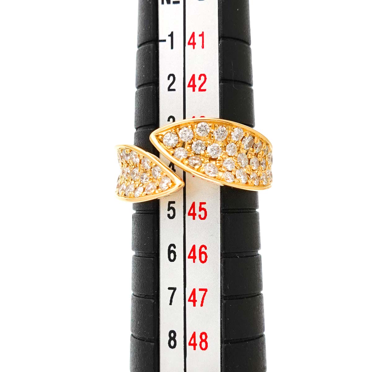 Diamond 0.62ct Ring 18K YG 750 Size3-3.25(US)